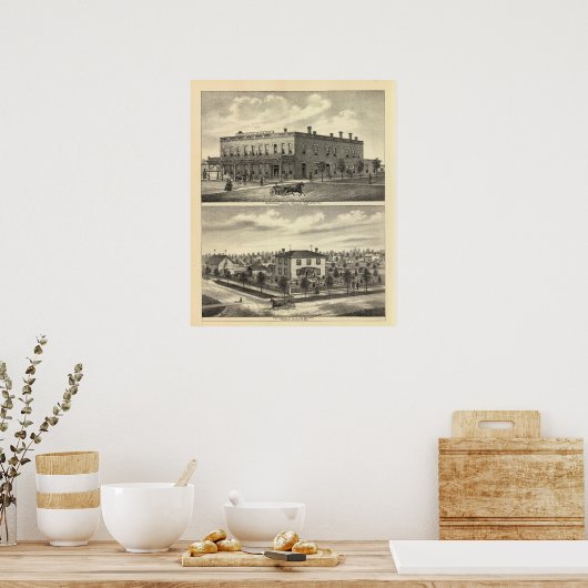 Centennial Hotel, Tecumseh und Neb, Nebraska Poster (Küche)