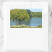 Centennial Lake in Ellicott City Maryland Rechteckiger Aufkleber (Tasche)