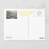 Centennial Park im Frühling Postkarte (Rückseite)