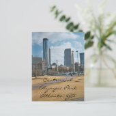 Centennial Park und Downtown Atlanta Postkarte (Stehend Vorderseite)