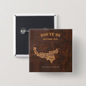 Centennial Route 66 Roadtrip Americana Button (Vorne & Hinten)