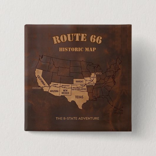 Centennial Route 66 Roadtrip Americana Button (Vorderseite)