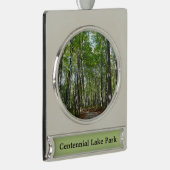 Centennial Wald Path II Ellicott City Maryland Banner-Ornament Silber (Rechts)