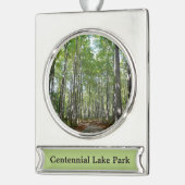 Centennial Wald Path II Ellicott City Maryland Banner-Ornament Silber (Links)