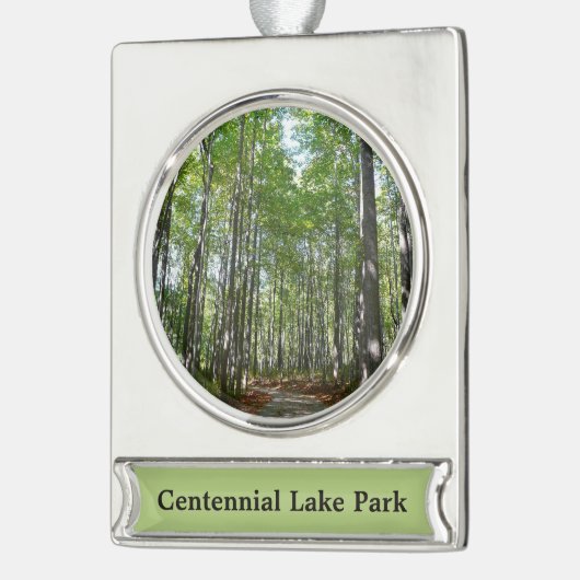 Centennial Wald Path II Ellicott City Maryland Banner-Ornament Silber (Links)