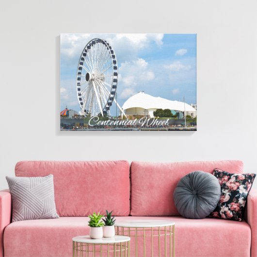 Centennial Wheel under Cloudy Skies Leinwand Art (Insitu (Wohnzimmer))