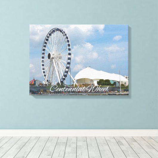 Centennial Wheel under Cloudy Skies Leinwand Art (Insitu (Holzboden))