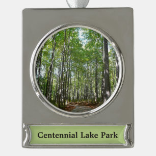 Centennial Wooded Path II Ellicott City Maryland Banner-Ornament Silber