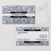 Center Band 5 Spots - Schneebründe Zweige Visitenkarte (Vorne/Hinten)