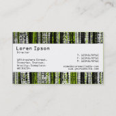 Center Band - Digital Decode - Mars Green Visitenkarte (Rückseite)