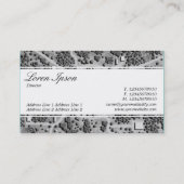 Center Band (edged) - Script - Imaginary Landscape Visitenkarte (Rückseite)