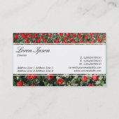 Center Band (eingekeilt) - Script - Red Tulips and Visitenkarte (Rückseite)