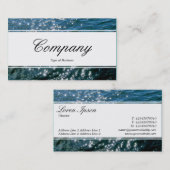 Center Band (eingekeilt) - Script - Sparkling Wate Visitenkarte (Vorne/Hinten)