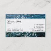 Center Band (eingekeilt) - Script - Sparkling Wate Visitenkarte (Rückseite)