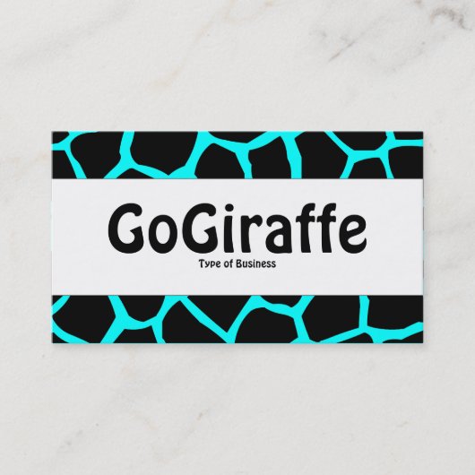 Center Band - GoGiraffe - Cyan Visitenkarte (Vorderseite)