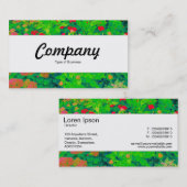 Center Band - Psychedelic Blume Bed Visitenkarte (Vorne/Hinten)