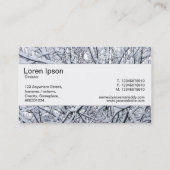 Center Band - Schneebründe Zweige Visitenkarte (Rückseite)