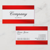 Center Band - Script - Hot Red Visitenkarte (Vorne/Hinten)
