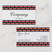 Center Band - Script - Terrazzo Muster Visitenkarte (Vorne/Hinten)