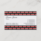 Center Band - Script - Terrazzo Muster Visitenkarte (Rückseite)