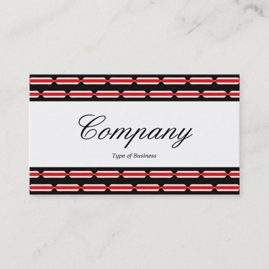 Center Band - Script - Terrazzo Muster Visitenkarte (Vorderseite)