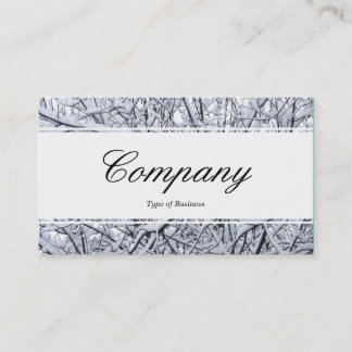 Center Band (umgeben) - Script - Snowy Branches Visitenkarte