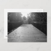 Center Bridge Sequel - Black and White Postkarte (Vorne/Hinten)