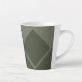 Center Diamond Moss Green Latte Tasse - Custom (Rechts)