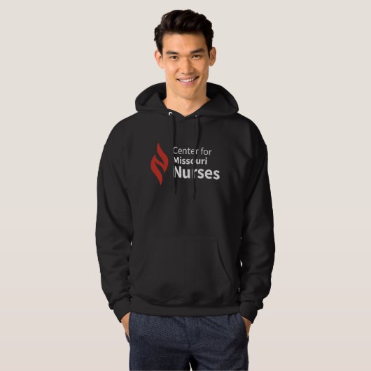 Center for Missouri Nurses Black Hoodie (Vorne ganz)
