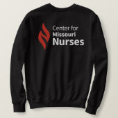 Center for Missouri Nurses Black Sweatshirt (Design Rückseite)