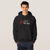 Center for Missouri Nurses schwarzer Hoodie (Vorne ganz)