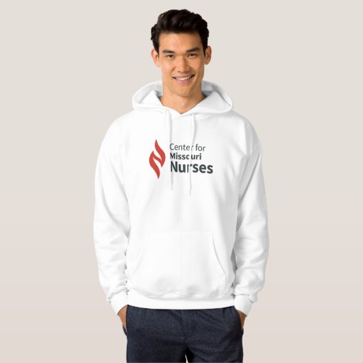 Center for Missouri Nurses White Hoodie (Vorne ganz)