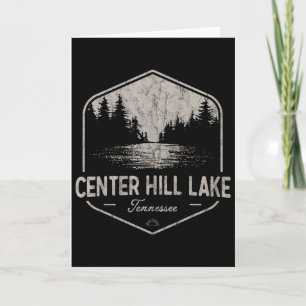 Center Hill Lake Tennessee Outdoors Vintage Karte