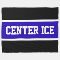 CENTER ICE Bright Blue Schwarz-weiß Hockey Strips