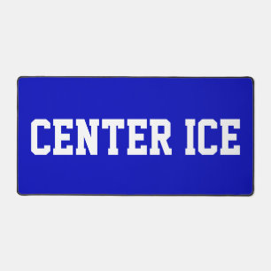 CENTER ICE Sportlich Weiße Hockey-Schrift auf Köni Schreibtischunterlage