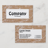 Center Label - Chipboard Visitenkarte (Vorne/Hinten)