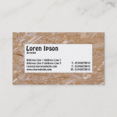 Center Label - Chipboard Visitenkarte (Rückseite)