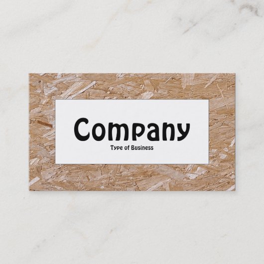 Center Label - Chipboard Visitenkarte (Vorderseite)