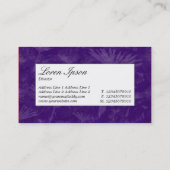 Center Label - Dandelion Ghost Visitenkarte (Rückseite)