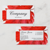 Center Label - Japanischer Ahornleaf Visitenkarte (Vorne/Hinten)