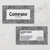 Center Label - Komplexes Netzwerk Visitenkarte (Vorne/Hinten)