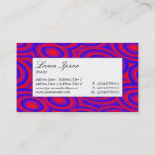 Center Label - Resonate Visitenkarte (Rückseite)