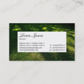 Center Label - Shadows Visitenkarte (Rückseite)