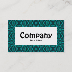 Center Label - Star Wheel - Shades of Green Visitenkarte