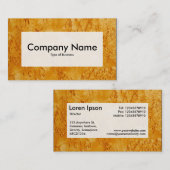 Center Label v3 - Holz 03 Visitenkarte (Vorne/Hinten)