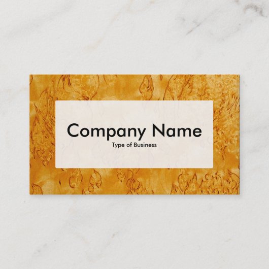 Center Label v3 - Holz 03 Visitenkarte (Vorderseite)