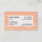 Center Label v3 - Holz 05 Visitenkarte (Rückseite)