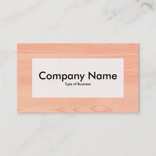 Center Label v3 - Holz 05 Visitenkarte (Vorderseite)