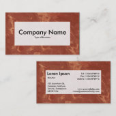 Center Label v3 - Marmor 01 Visitenkarte (Vorne/Hinten)
