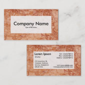 Center Label v3 - Marmor 02 Visitenkarte (Vorne/Hinten)